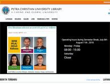 Tablet Screenshot of library.petra.ac.id