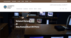 Desktop Screenshot of ikom.petra.ac.id
